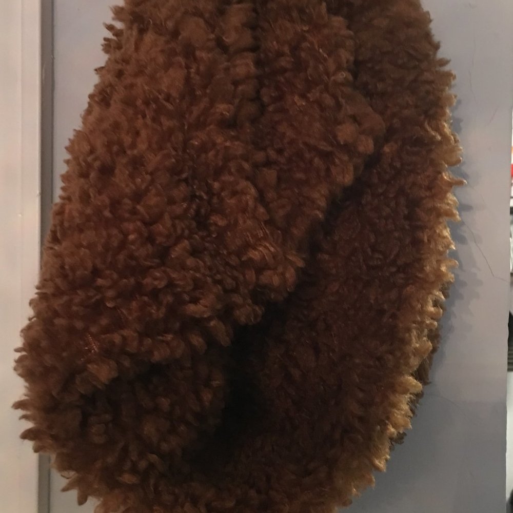 TAN INFINITY SCARF